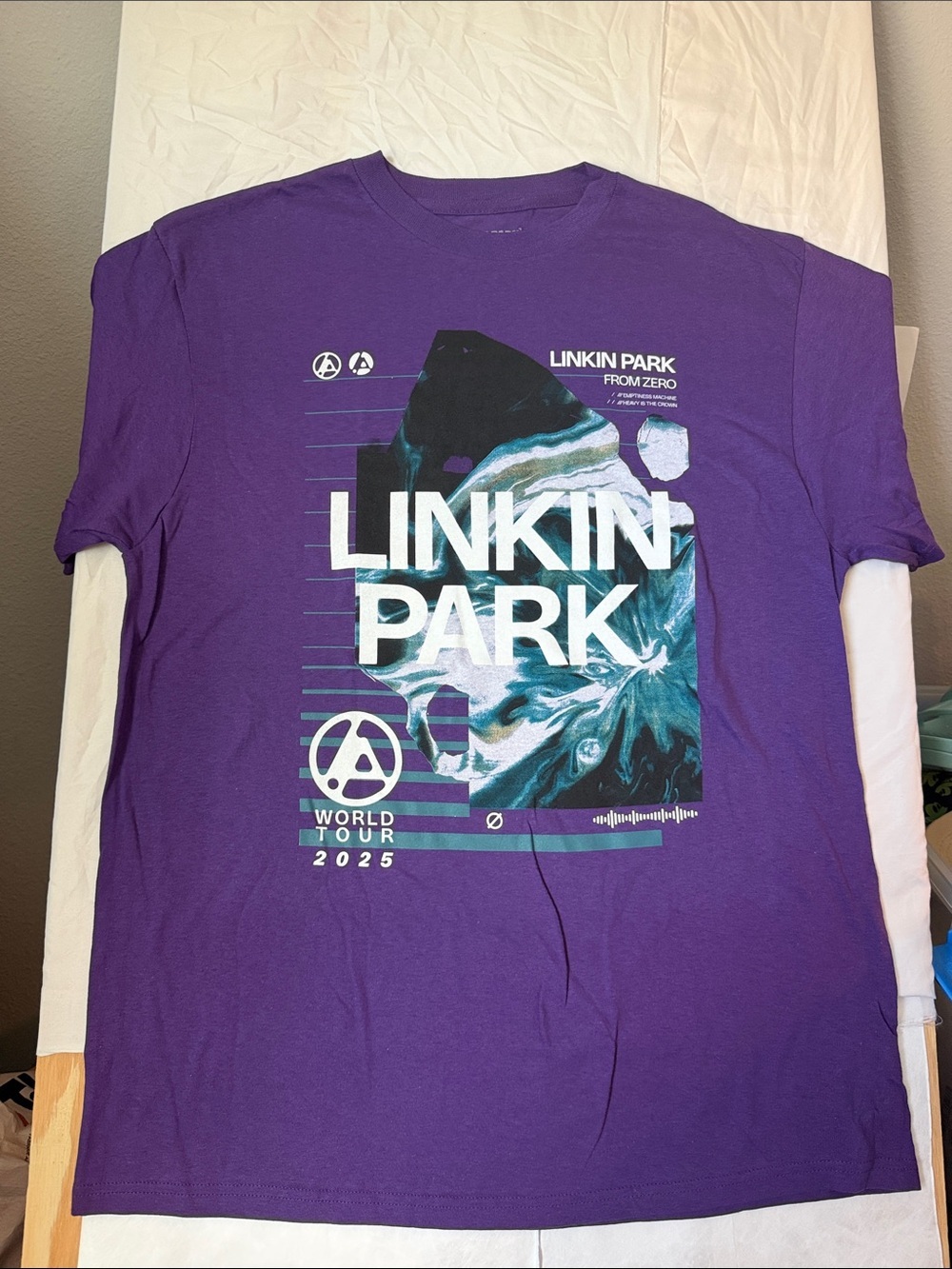 Purple Graphic Tour T‑Shirt-Linkin Park